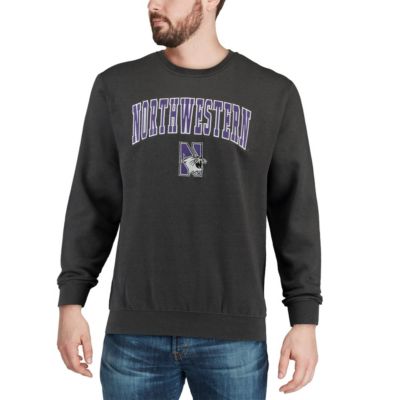 NCAA Northwestern Wildcats Arch & Logo Crew Neck Sweatshirt