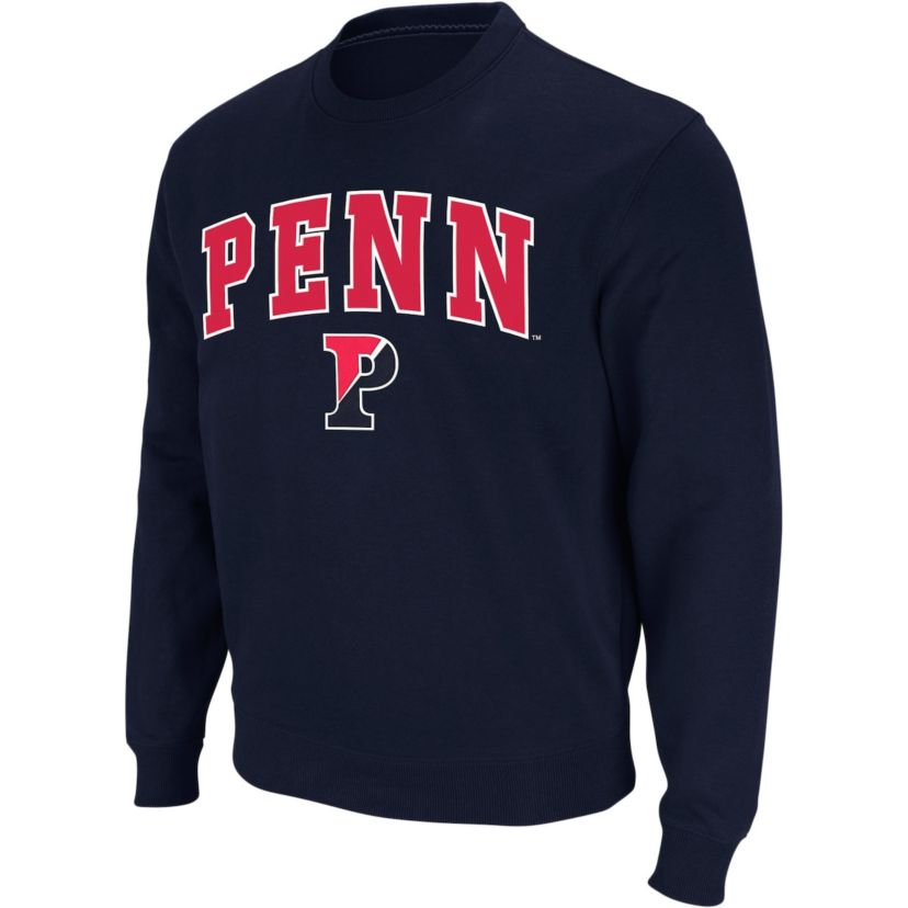 NCAA Pennsylvania Quakers Arch & Logo Crew Neck Sweatshirt