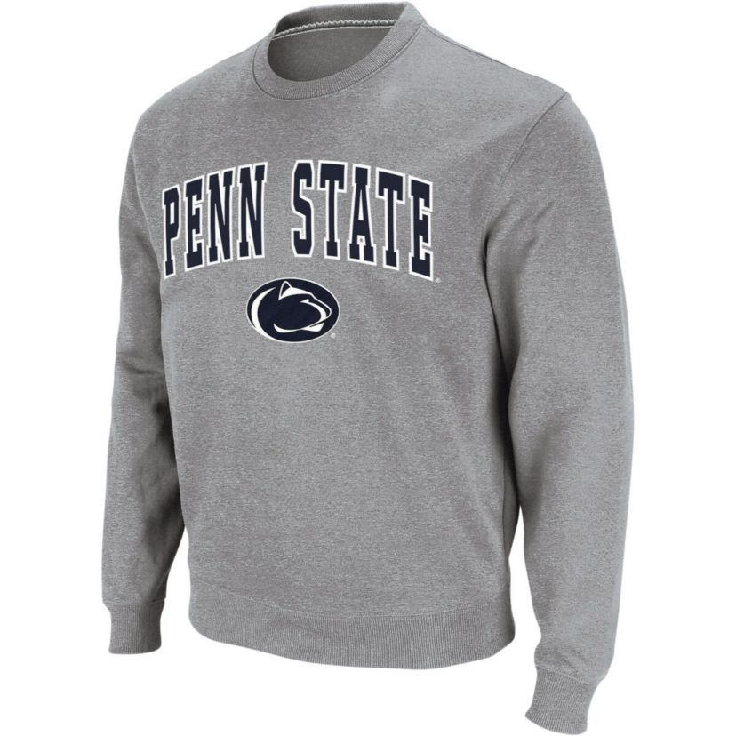 NCAA Heather Penn State Nittany Lions Arch & Logo Crew Neck Sweatshirt