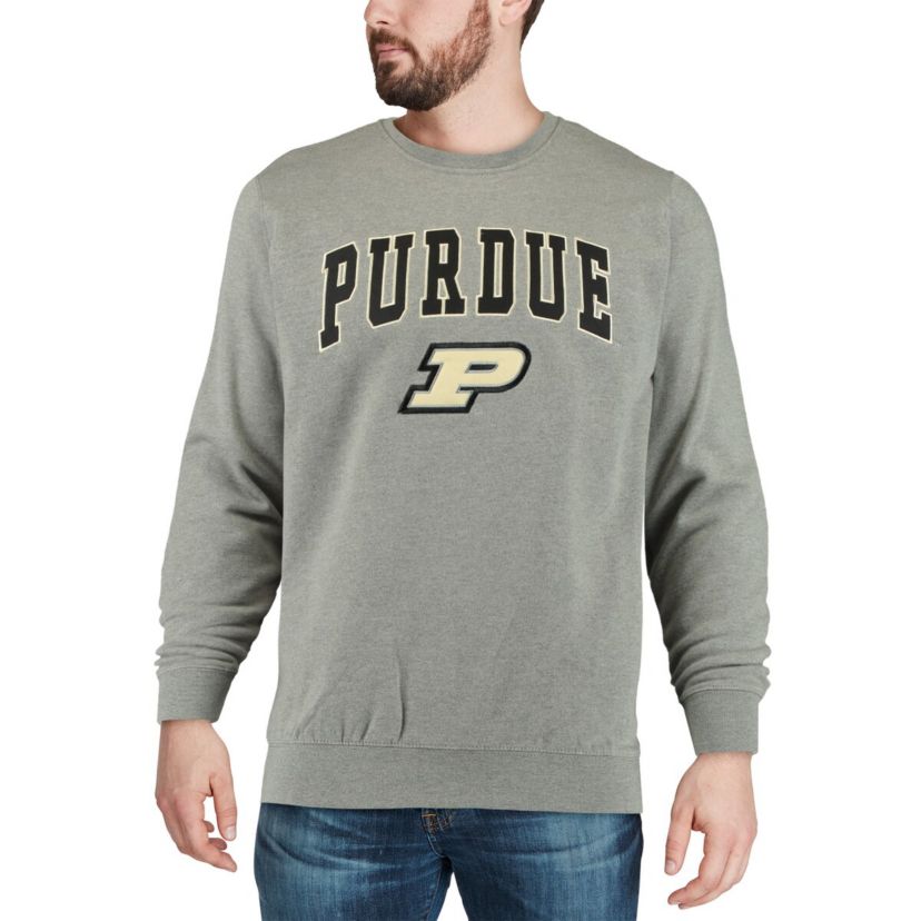 NCAA Purdue Boilermakers Arch & Logo Crew Neck Sweatshirt