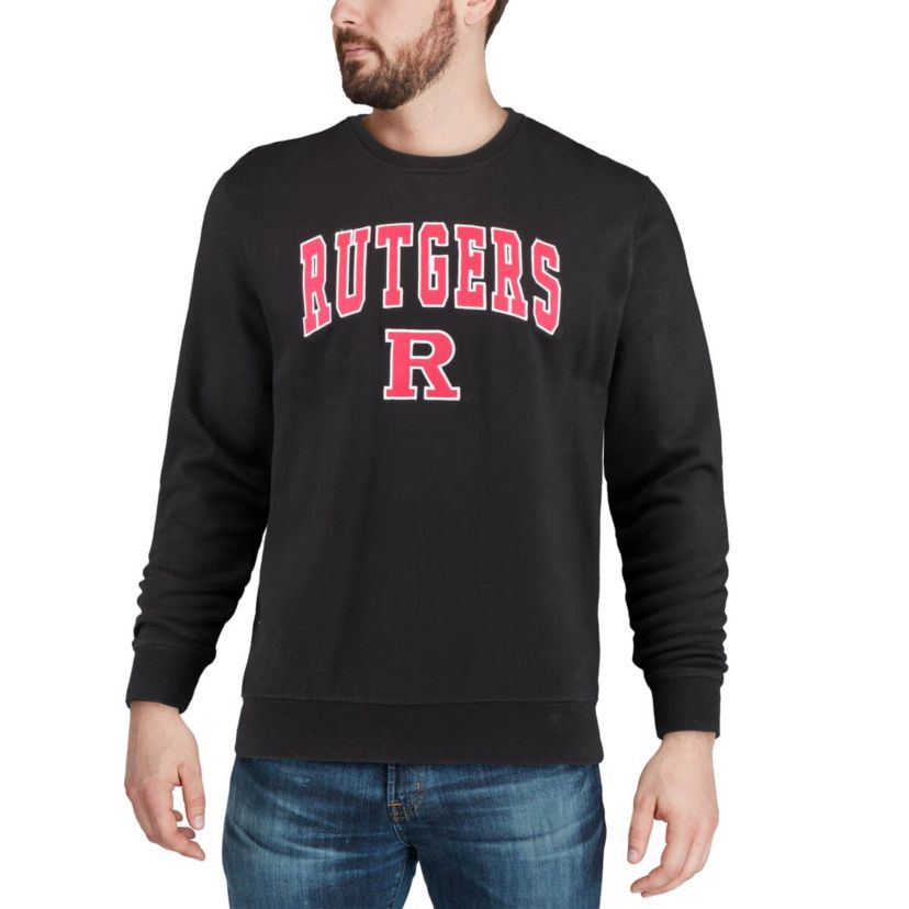 Rutgers Scarlet Knights NCAA Rutgers Knights Arch & Logo Crew Neck Sweatshirt