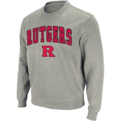 Rutgers Scarlet Knights NCAA Arch & Logo Crew Neck Sweatshirt