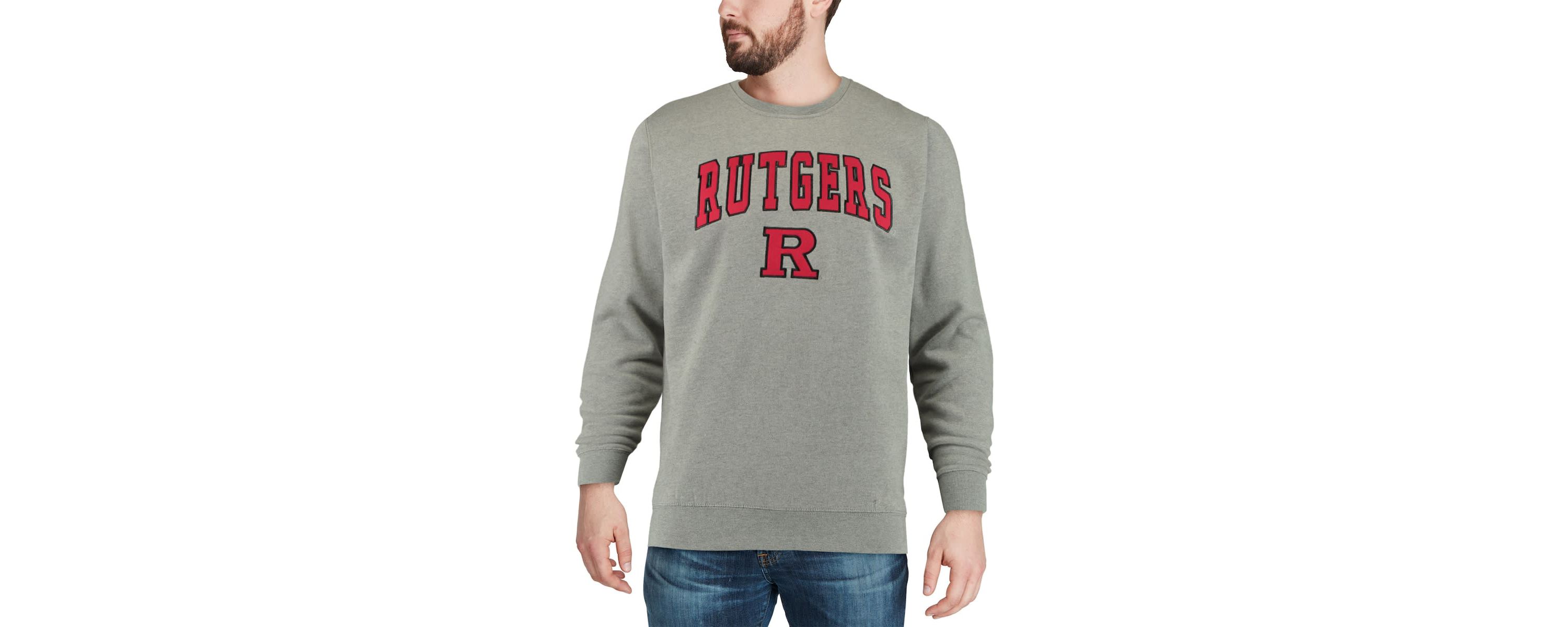 Rutgers Scarlet Knights NCAA Rutgers Knights Arch & Logo Crew Neck Sweatshirt