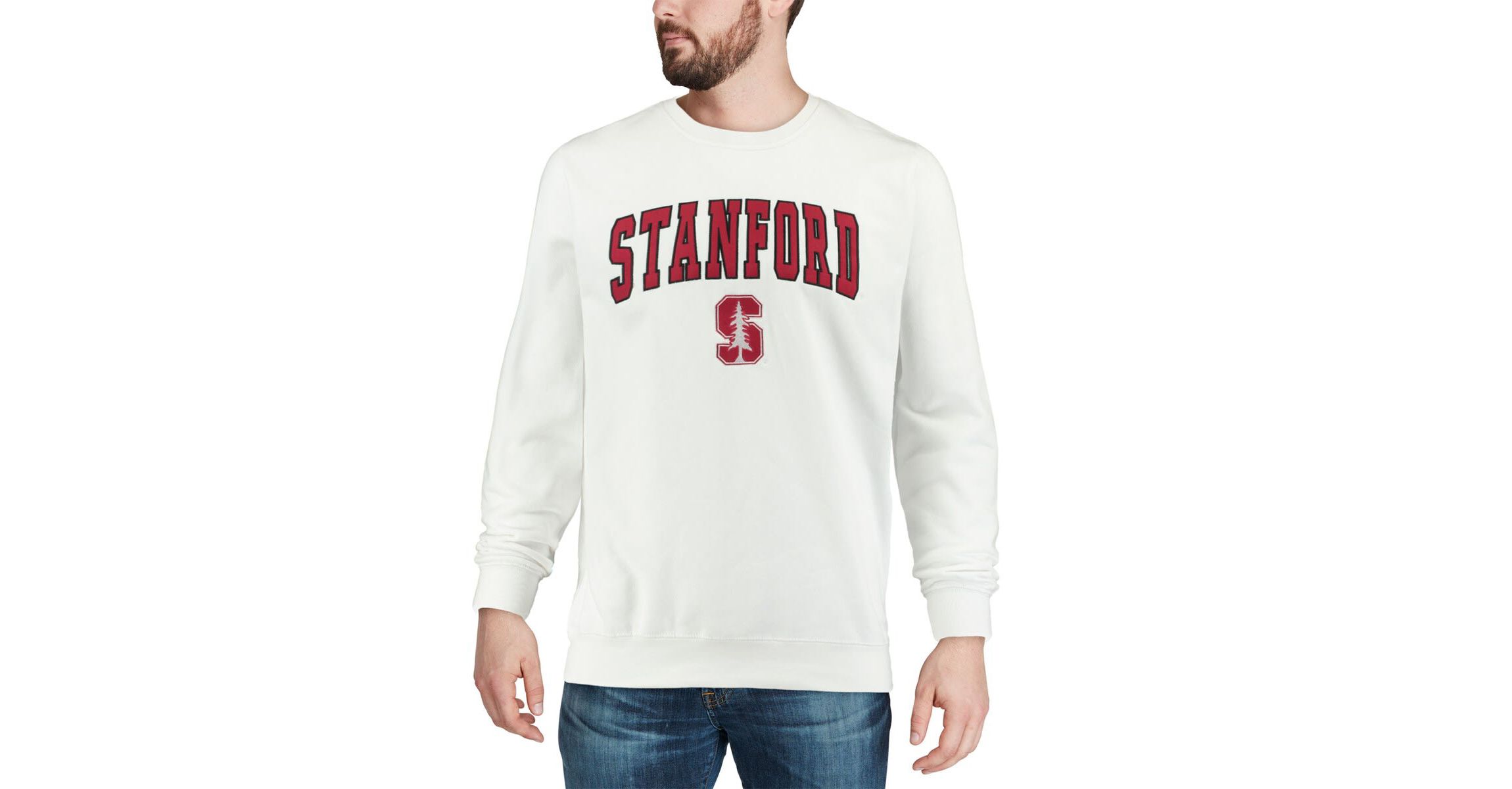Stanford Cardinal NCAA Stanford Arch & Logo Crew Neck Sweatshirt