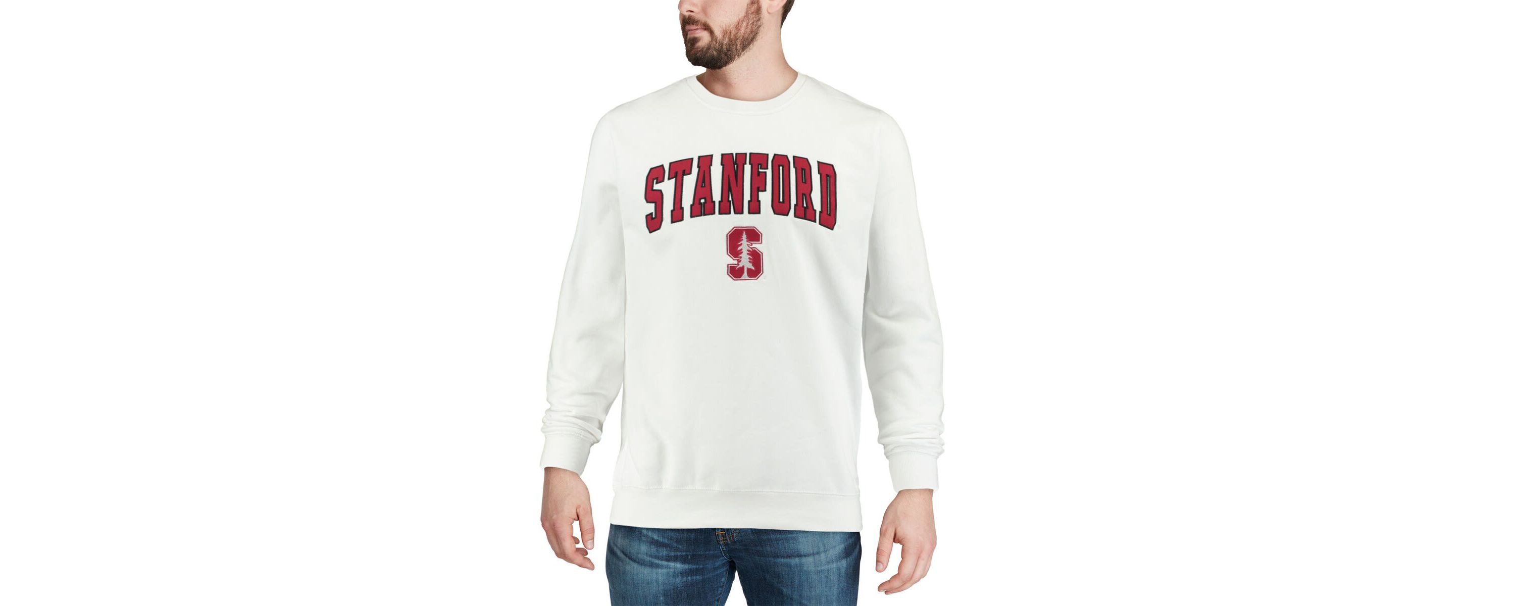 Stanford Cardinal NCAA Stanford Arch & Logo Crew Neck Sweatshirt