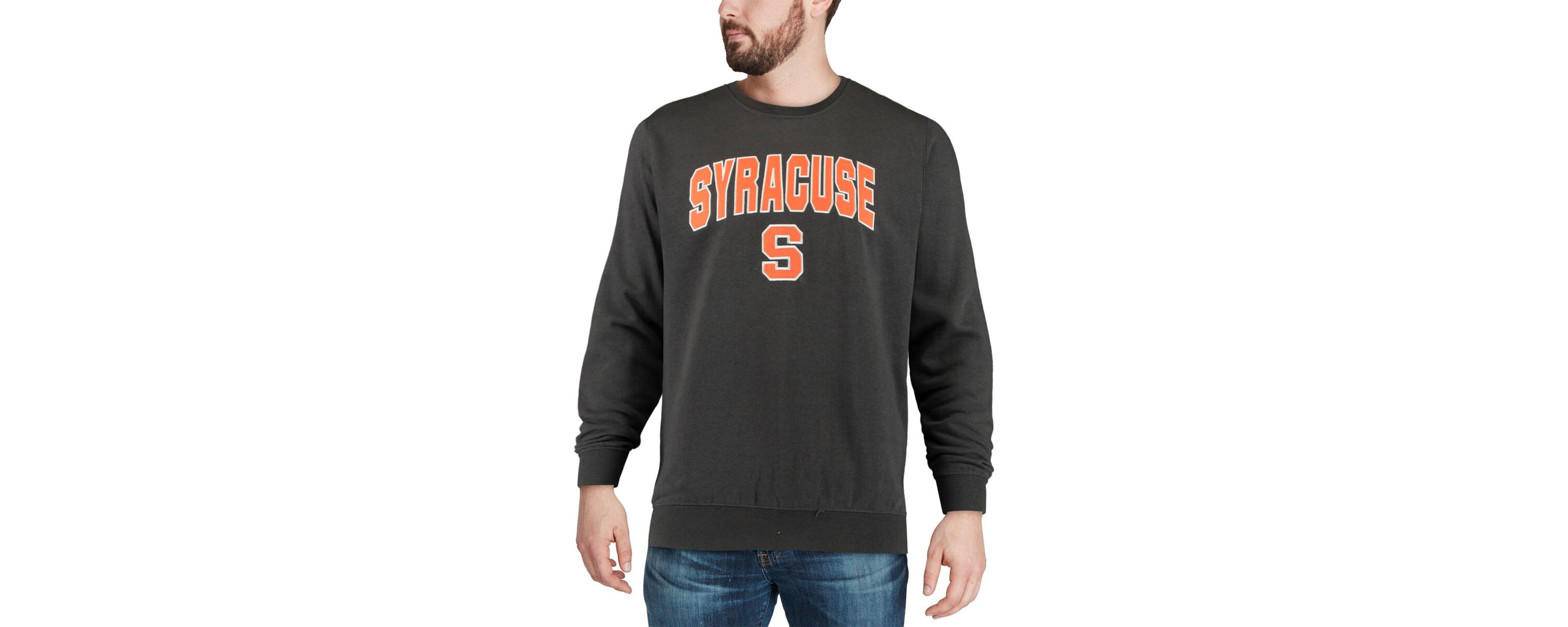 Syracuse Orange NCAA Syracuse Arch & Logo Crew Neck Sweatshirt