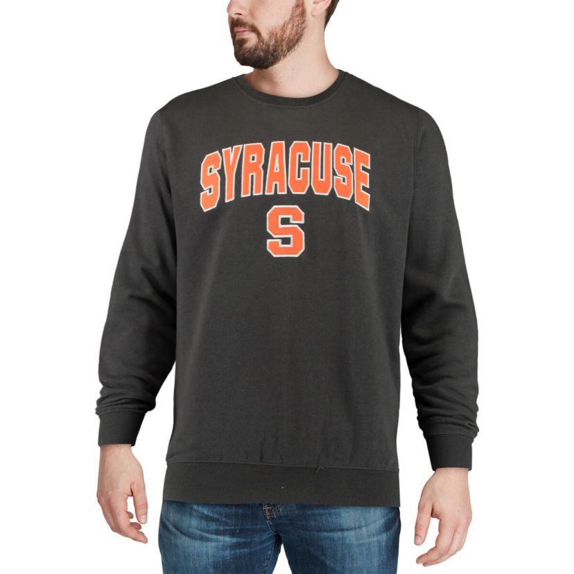 Syracuse Orange NCAA Syracuse Arch & Logo Crew Neck Sweatshirt