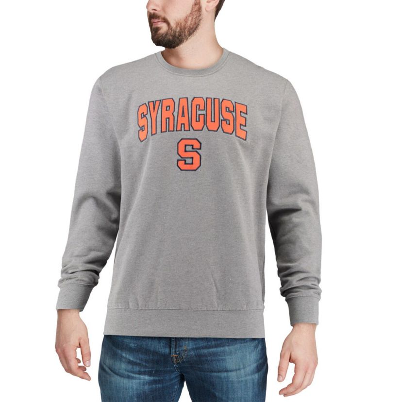 Syracuse Orange NCAA Syracuse Arch & Logo Crew Neck Sweatshirt