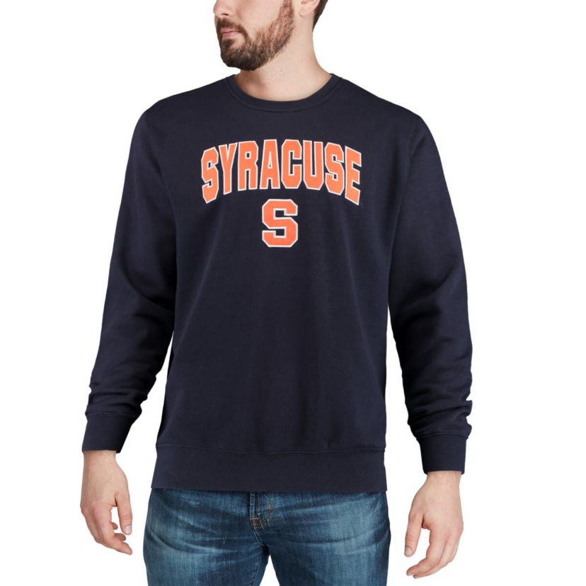 Syracuse Orange NCAA Syracuse Arch & Logo Crew Neck Sweatshirt