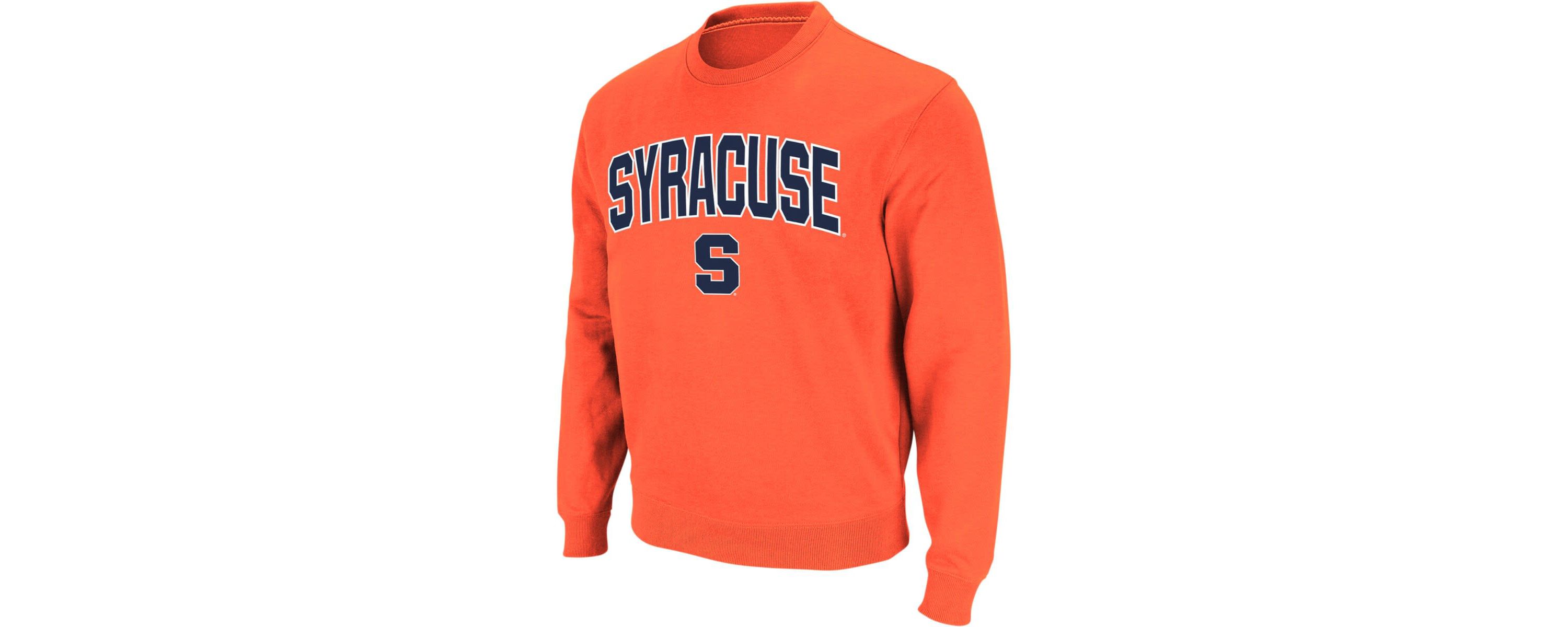 Syracuse Orange NCAA Syracuse Arch & Logo Crew Neck Sweatshirt