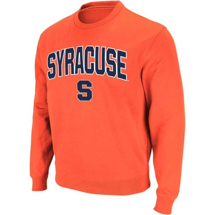 Syracuse Orange NCAA Syracuse Arch & Logo Crew Neck Sweatshirt