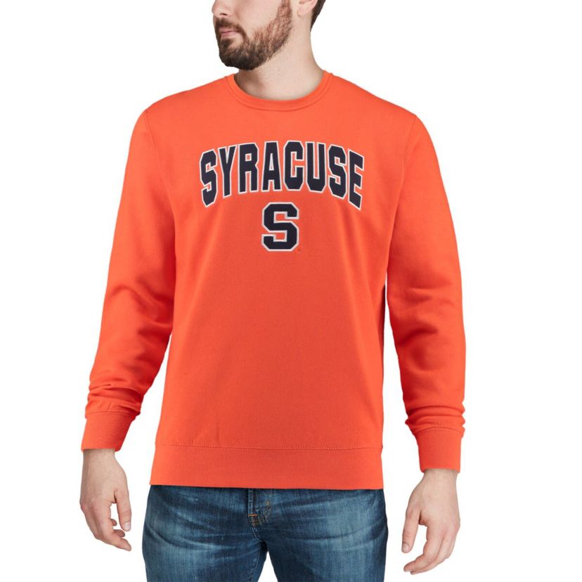 Syracuse Orange NCAA Syracuse Arch & Logo Crew Neck Sweatshirt