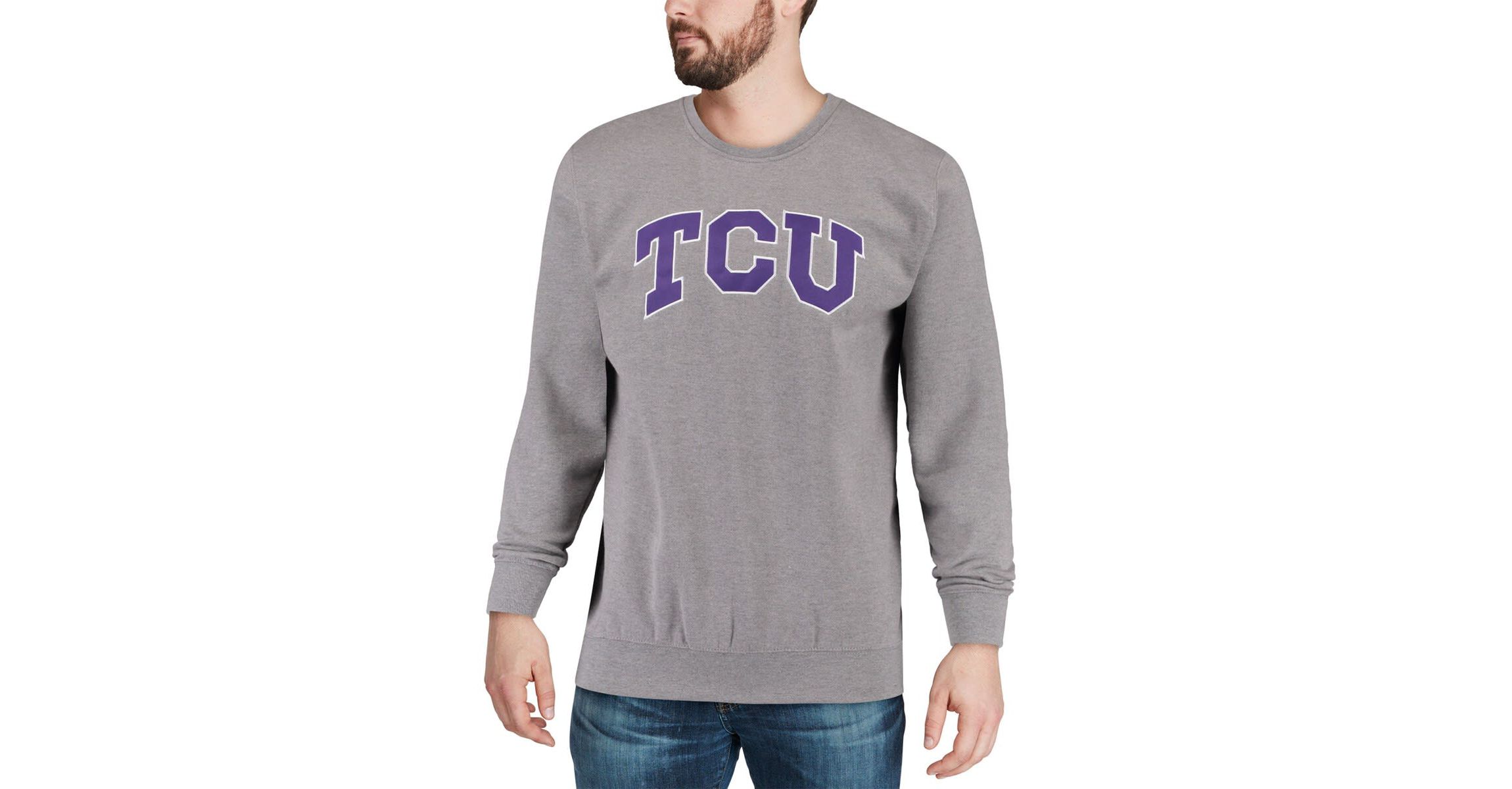 NCAA TCU Horned Frogs Arch & Logo Crew Neck Sweatshirt