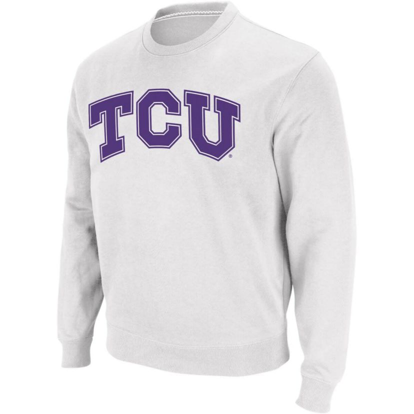 NCAA TCU Horned Frogs Arch & Logo Crew Neck Sweatshirt