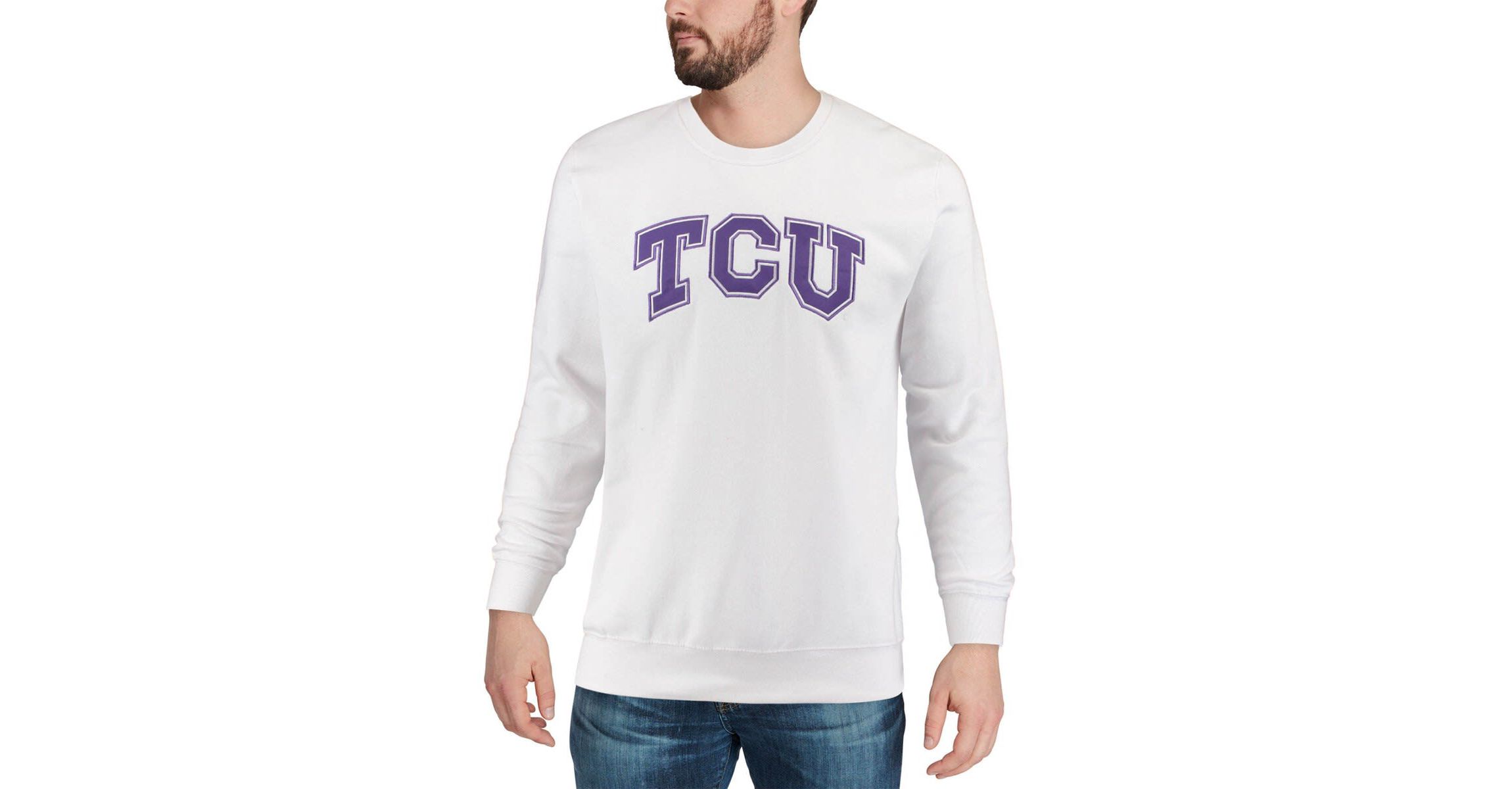 NCAA TCU Horned Frogs Arch & Logo Crew Neck Sweatshirt