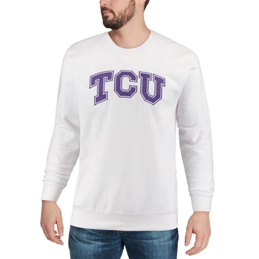 NCAA TCU Horned Frogs Arch & Logo Crew Neck Sweatshirt