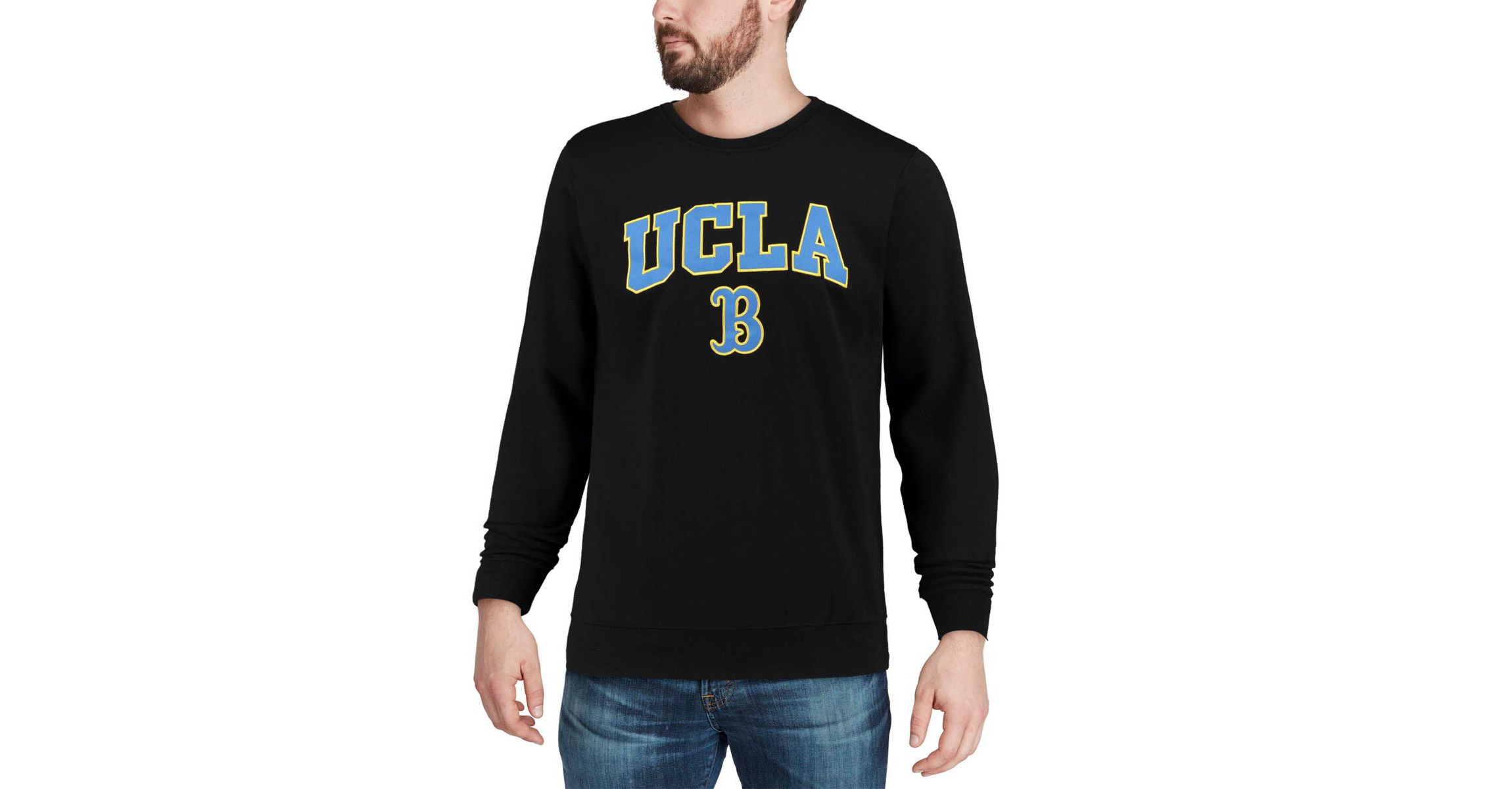 NCAA UCLA Bruins Arch & Logo Crew Neck Sweatshirt
