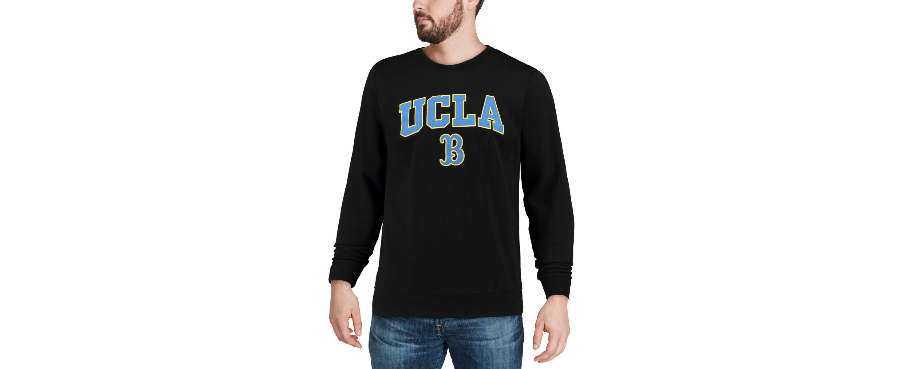 NCAA UCLA Bruins Arch & Logo Crew Neck Sweatshirt