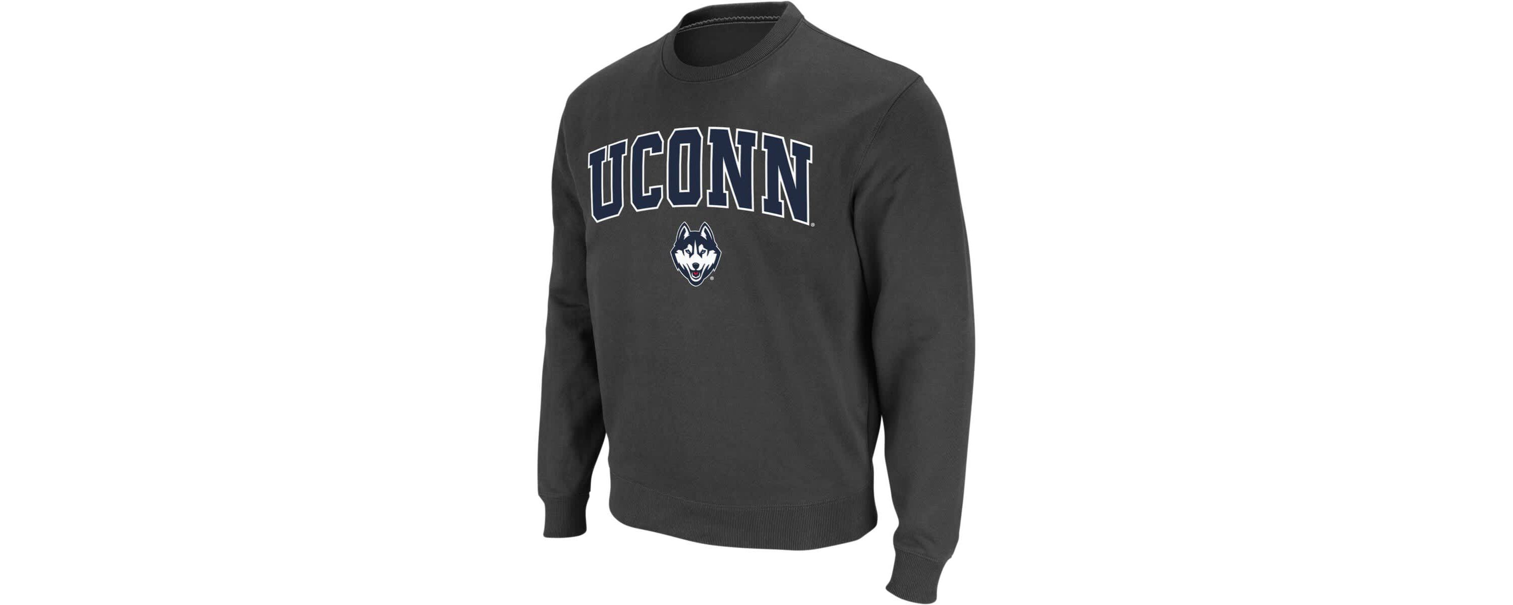 Connecticut Huskies NCAA UConn Huskies Arch & Logo Crew Neck Sweatshirt