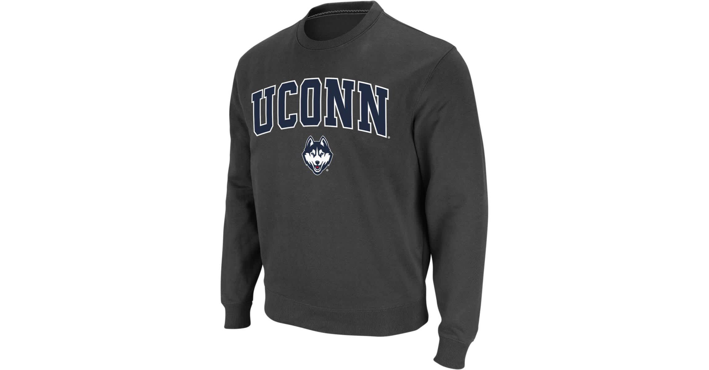 Connecticut Huskies NCAA UConn Huskies Arch & Logo Crew Neck Sweatshirt