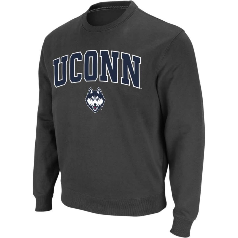 Connecticut Huskies NCAA UConn Huskies Arch & Logo Crew Neck Sweatshirt