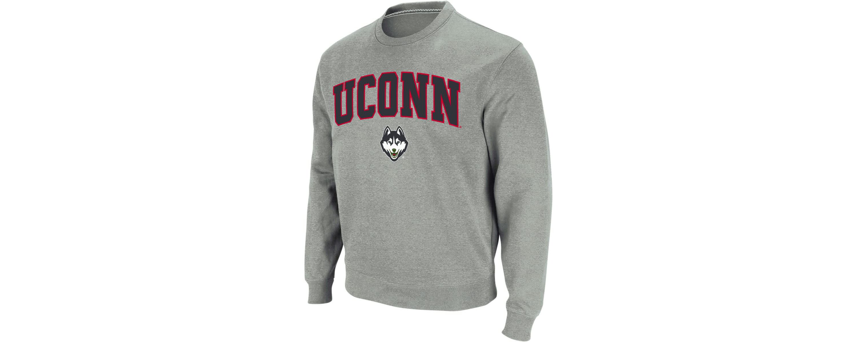 Connecticut Huskies NCAA UConn Huskies Arch & Logo Crew Neck Sweatshirt