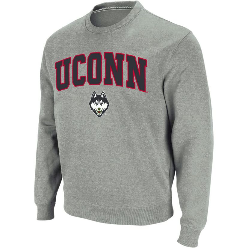 Connecticut Huskies NCAA UConn Huskies Arch & Logo Crew Neck Sweatshirt