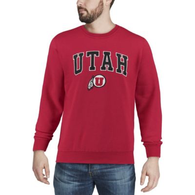 NCAA Utah Utes Arch & Logo Crew Neck Sweatshirt
