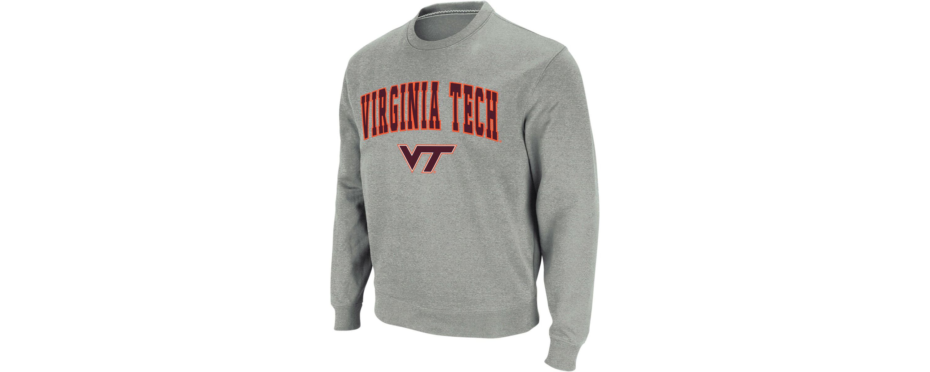 NCAA Virginia Tech Hokies Arch & Logo Crew Neck Sweatshirt