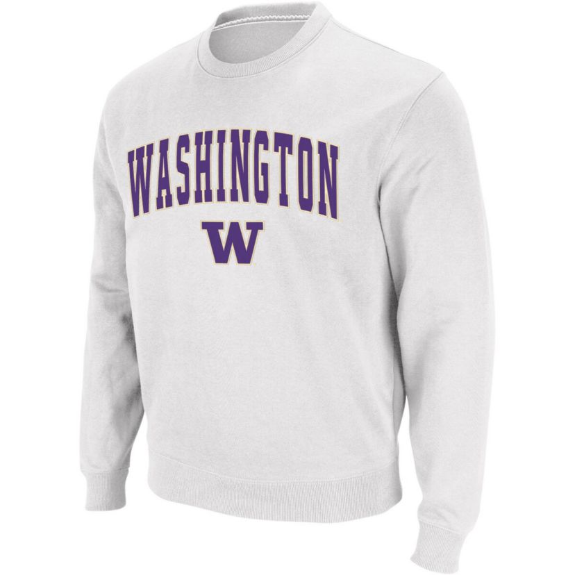 NCAA Washington Huskies Arch & Logo Crew Neck Sweatshirt