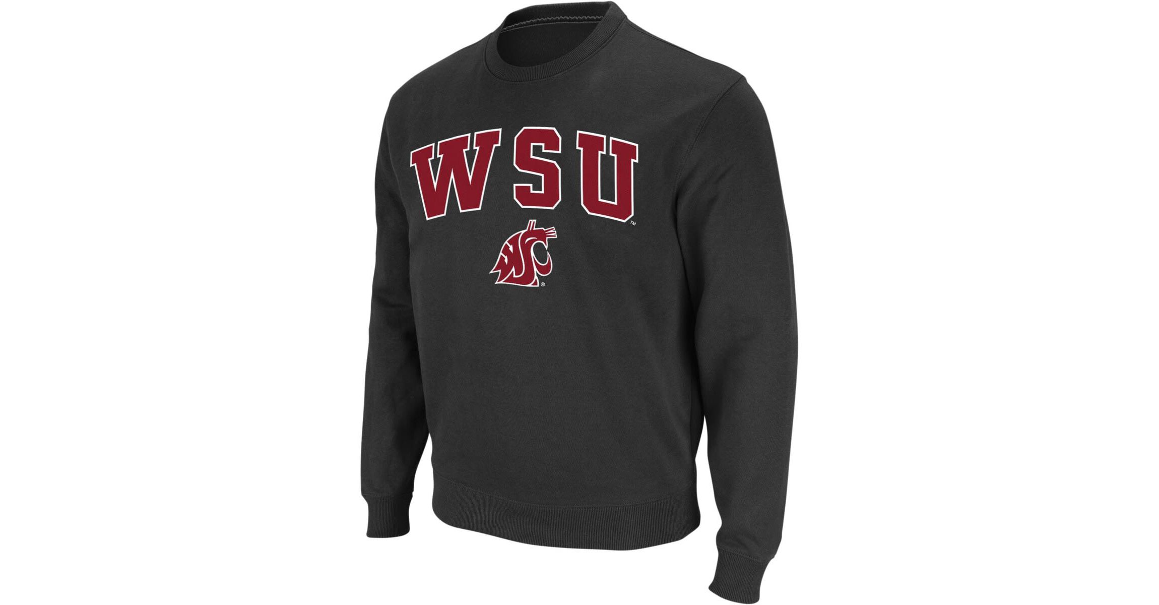 NCAA Washington State Cougars Arch & Logo Crew Neck Sweatshirt