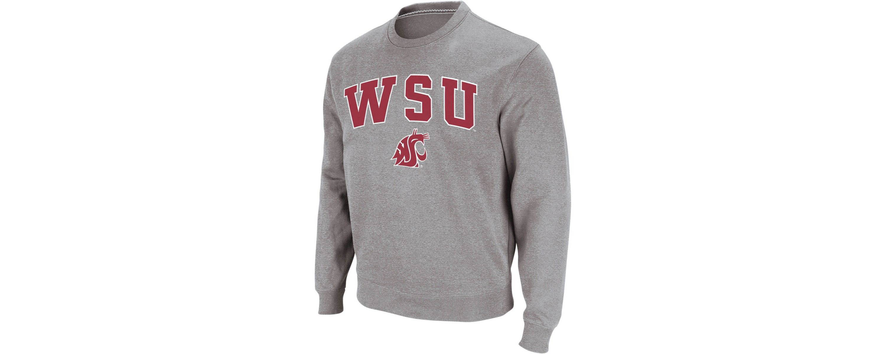 NCAA Washington State Cougars Arch & Logo Crew Neck Sweatshirt