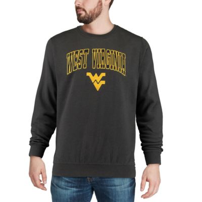 NCAA West Virginia Mountaineers Arch & Logo Crew Neck Sweatshirt