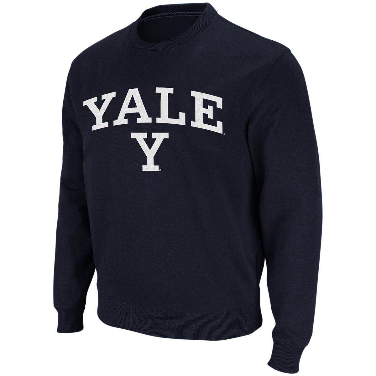NCAA Yale Bulldogs Arch & Logo Crew Neck Sweatshirt