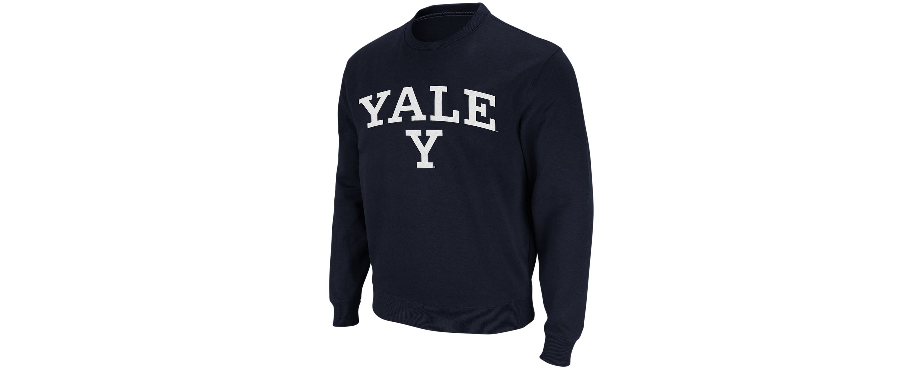 NCAA Yale Bulldogs Arch & Logo Crew Neck Sweatshirt