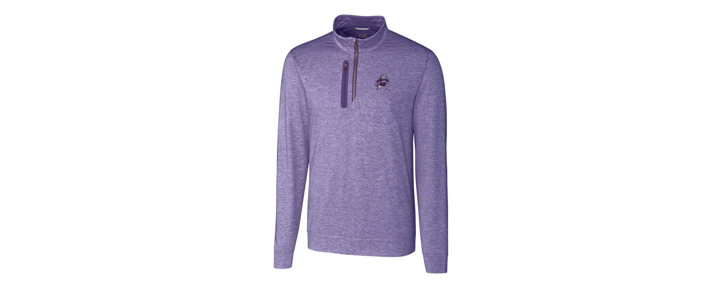 NCAA TCU Horned Frogs Stealth Vault Logo Half-Zip Jacket