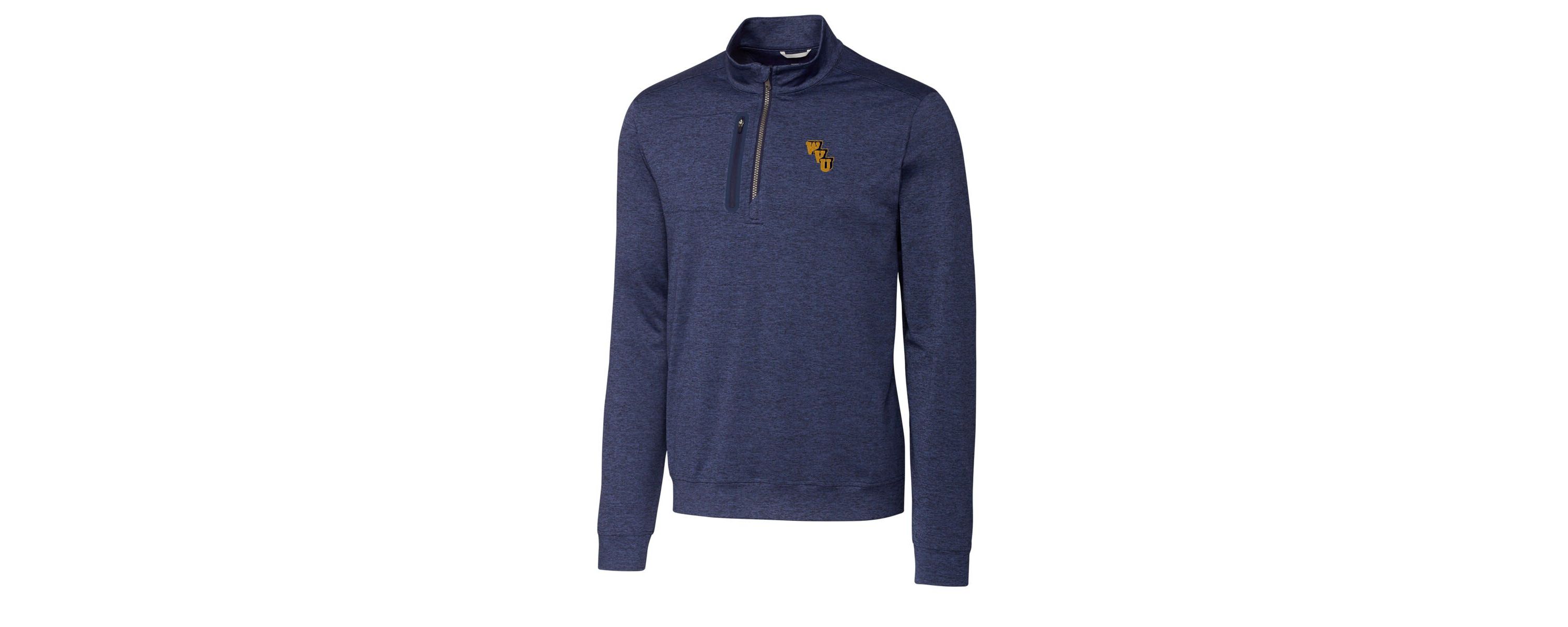 NCAA West Virginia Mountaineers Stealth Vault Logo Half-Zip Jacket