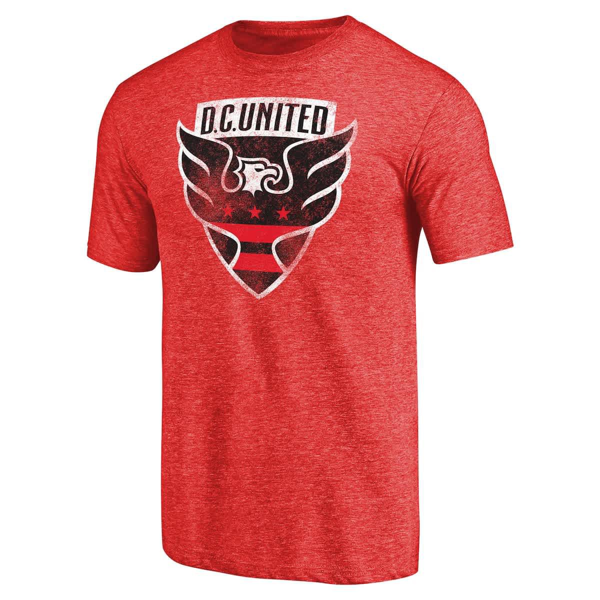 MLS D.C. United Primary Logo Distressed Tri-Blend T-Shirt