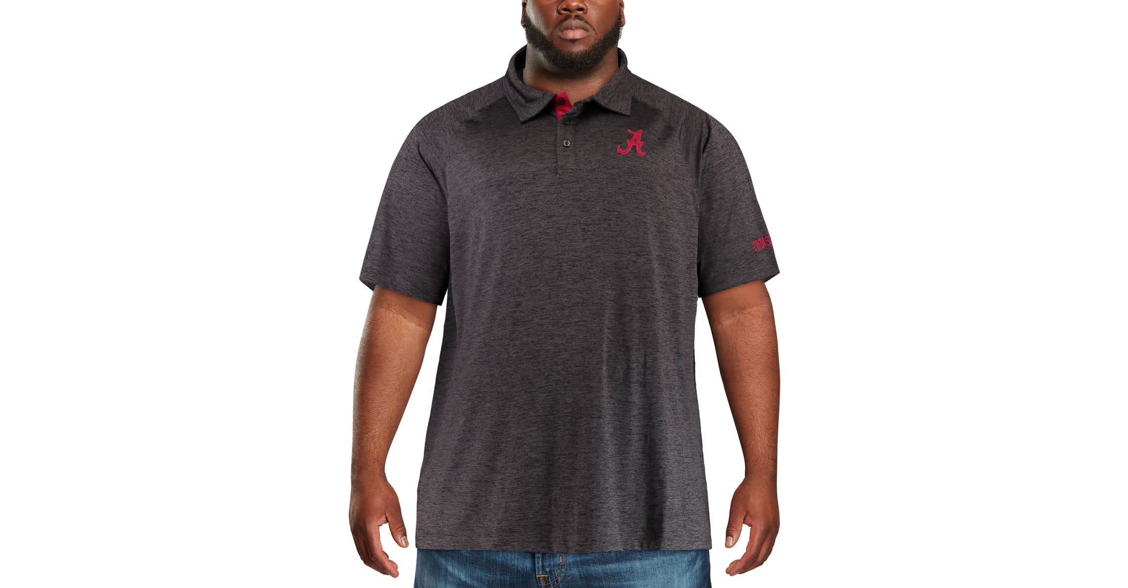 Alabama Crimson Tide NCAA Alabama Tide Big & Tall Down Swing Polo