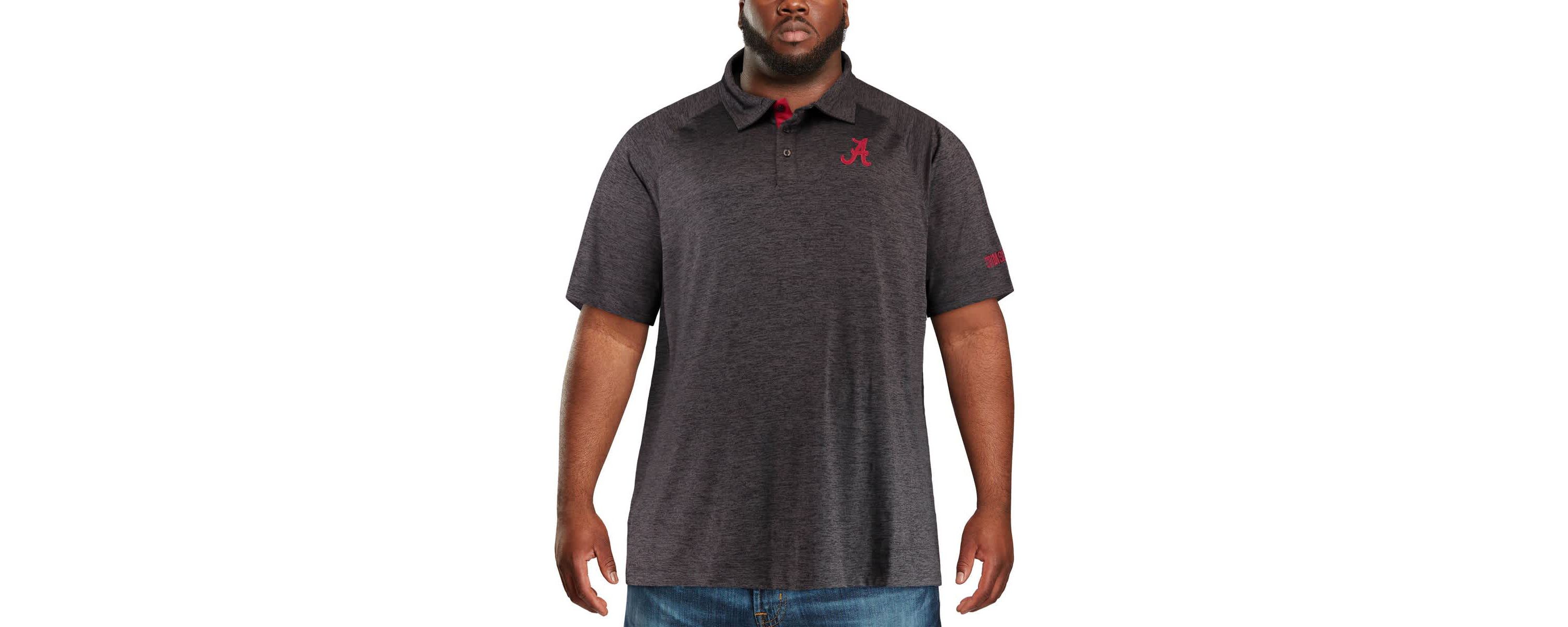 Alabama Crimson Tide NCAA Alabama Tide Big & Tall Down Swing Polo