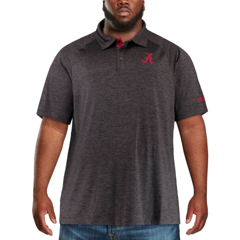 Alabama Crimson Tide NCAA Alabama Tide Big & Tall Down Swing Polo