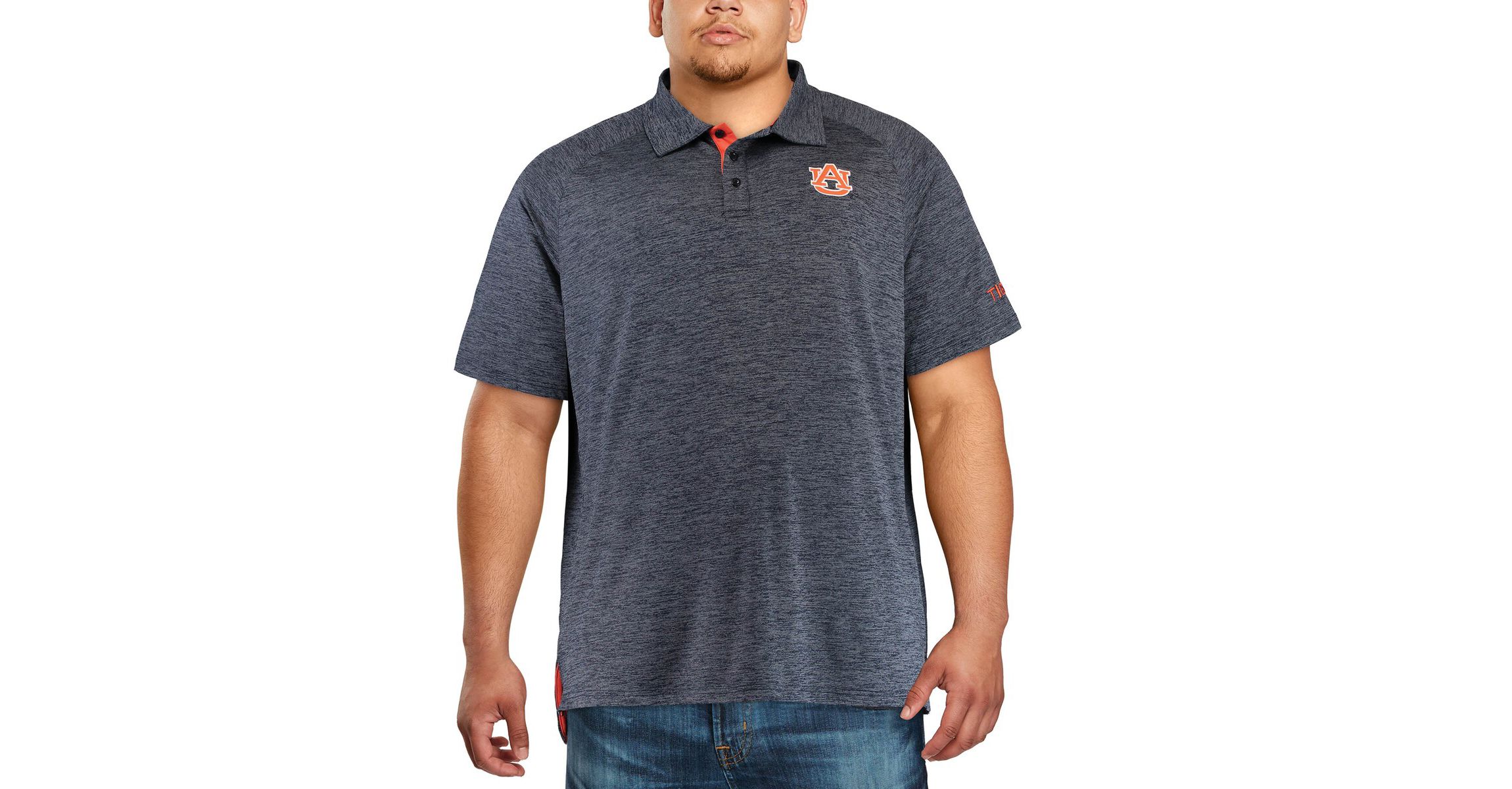 NCAA Auburn Tigers Big & Tall Down Swing Polo