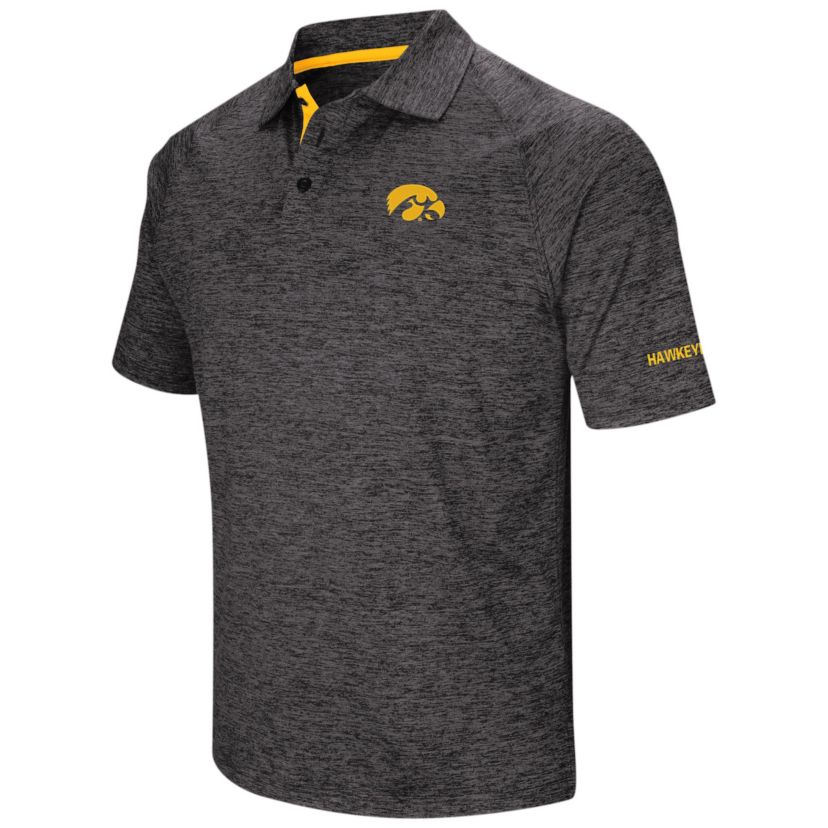 NCAA Iowa Hawkeyes Big & Tall Down Swing Polo