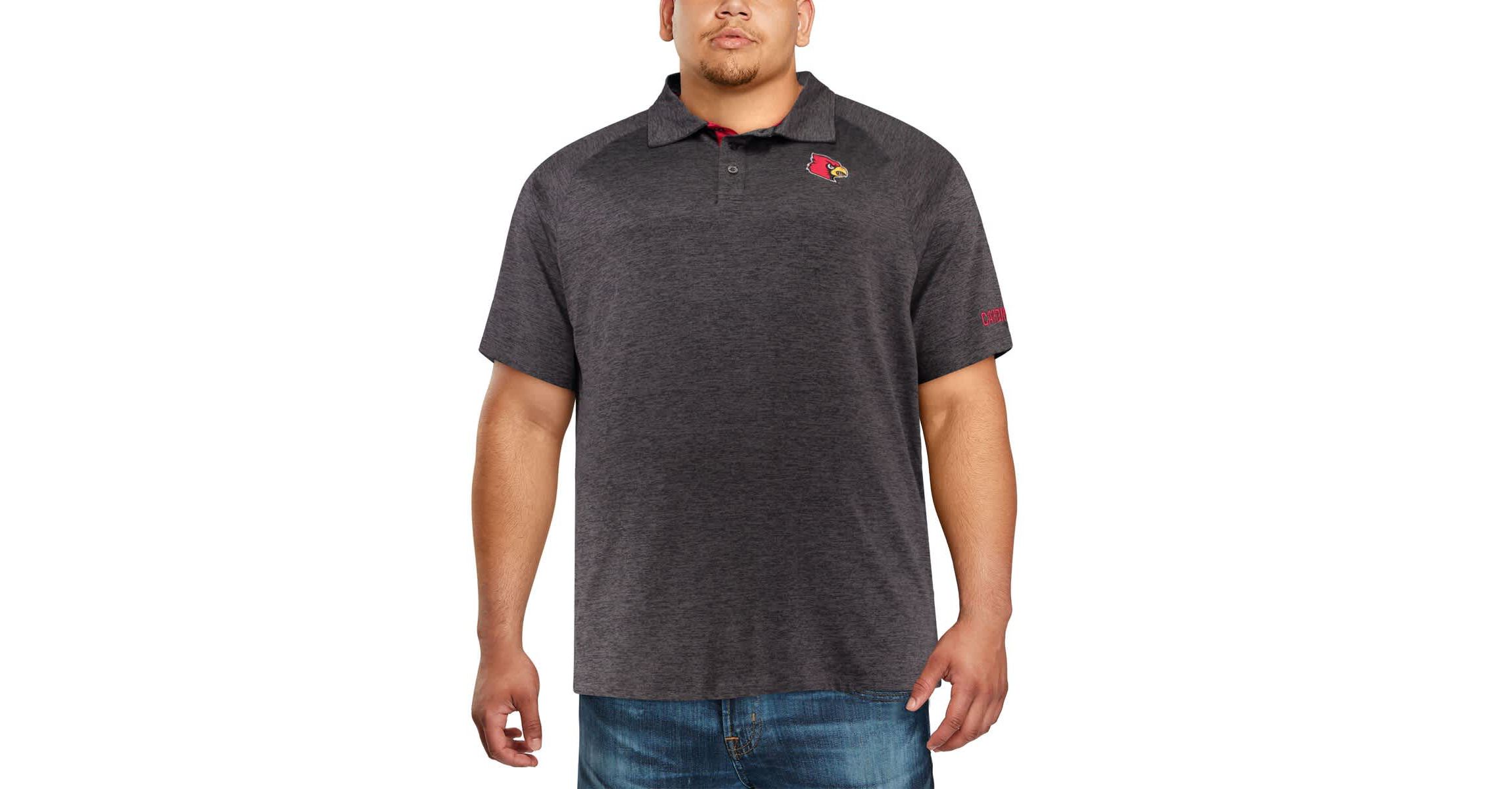 NCAA Louisville Cardinals Big & Tall Down Swing Polo