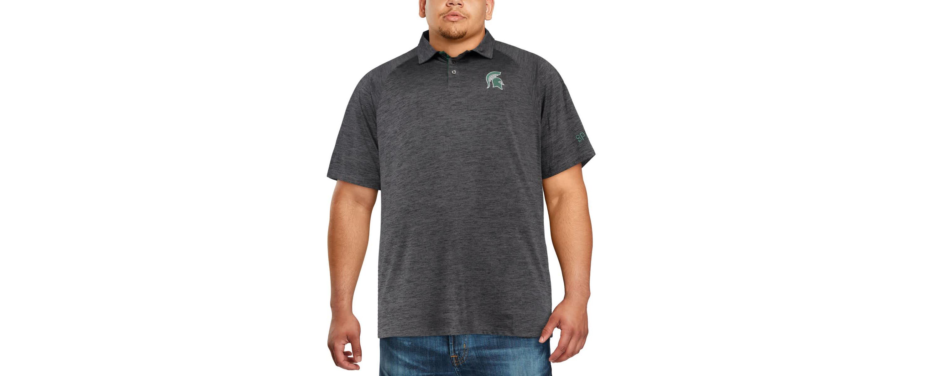 NCAA Michigan State Spartans Big & Tall Down Swing Polo