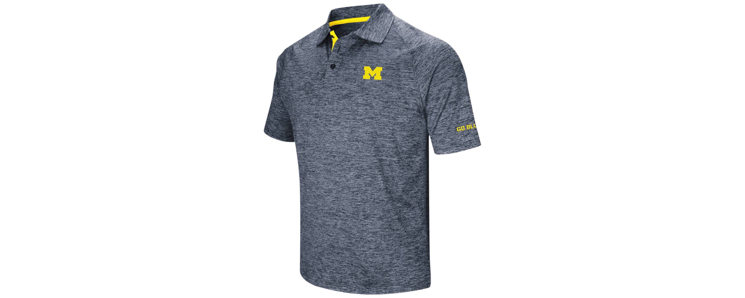 NCAA Michigan Wolverines Big & Tall Down Swing Polo