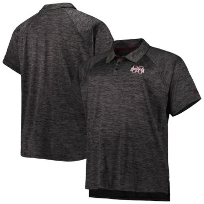 Colosseum Men's NCAA Mississippi State Bulldogs Big & Tall Down Swing Polo, Black, 6XLB