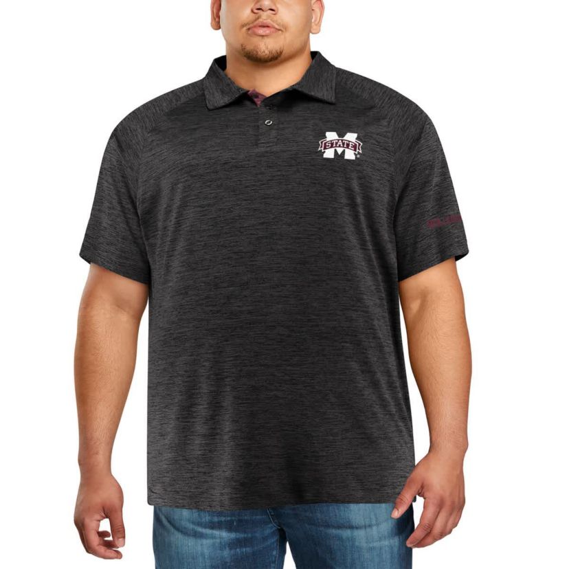 NCAA Mississippi State Bulldogs Big & Tall Down Swing Polo