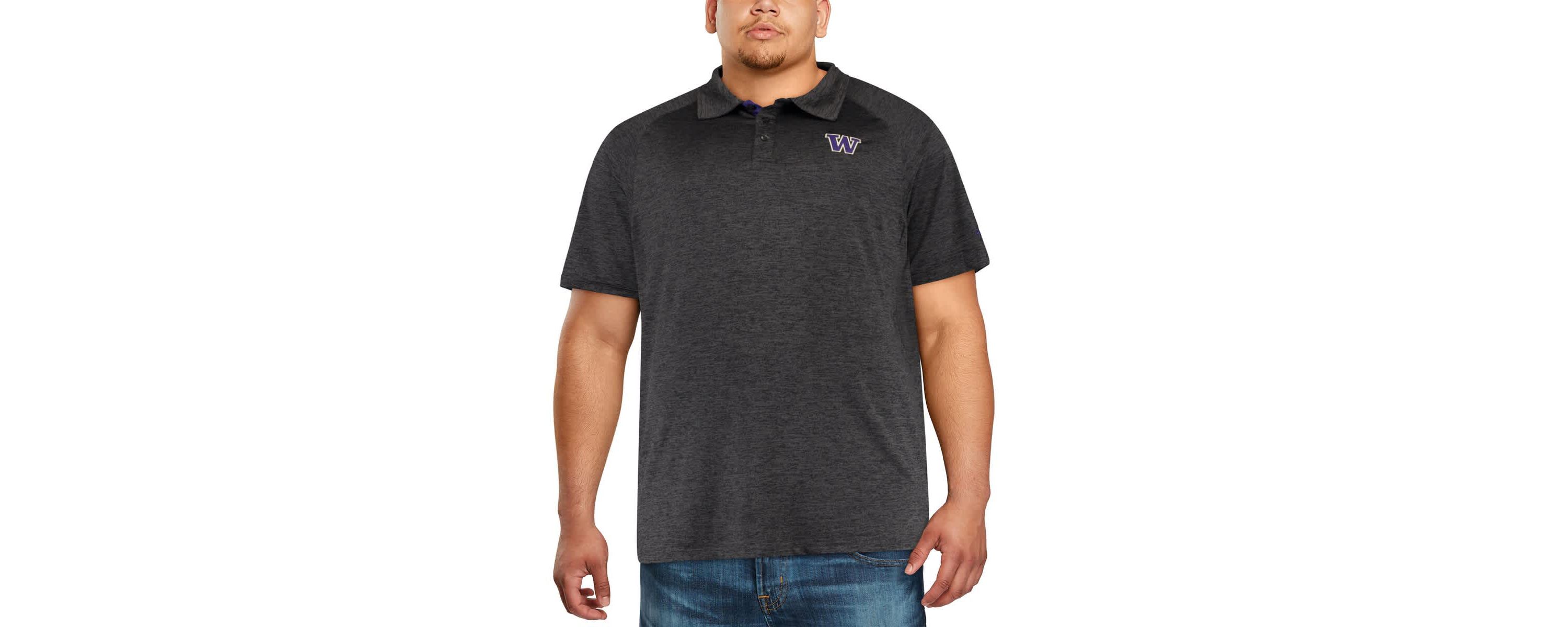 NCAA Washington Huskies Big & Tall Down Swing Polo