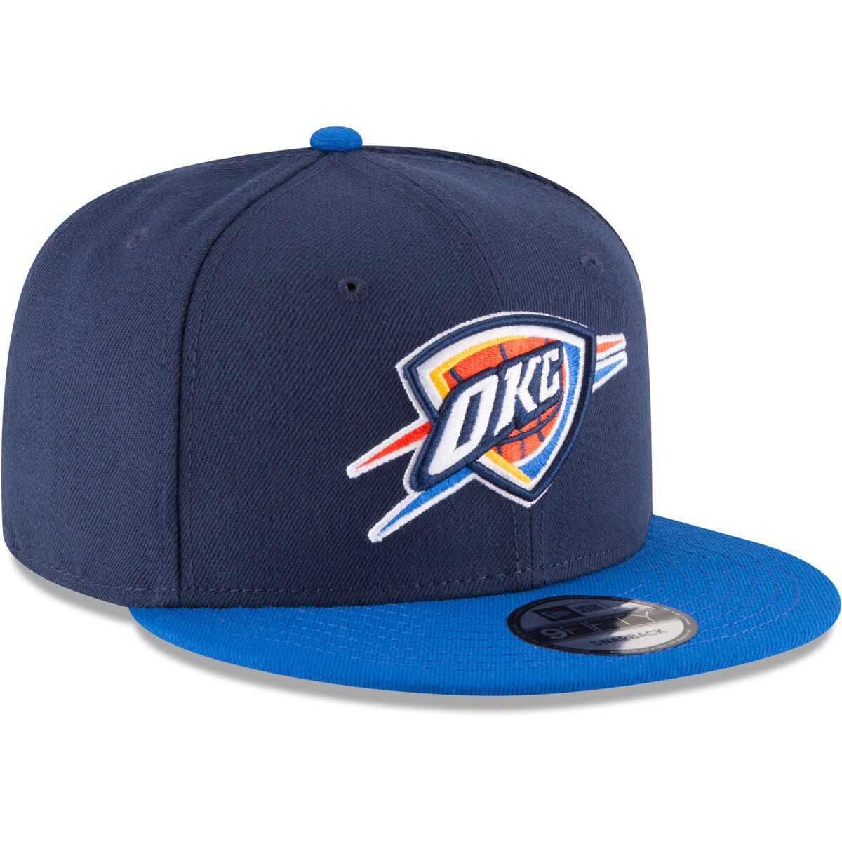 NBA Navy/Blue Oklahoma City Thunder Two-Tone 9FIFTY Adjustable Hat